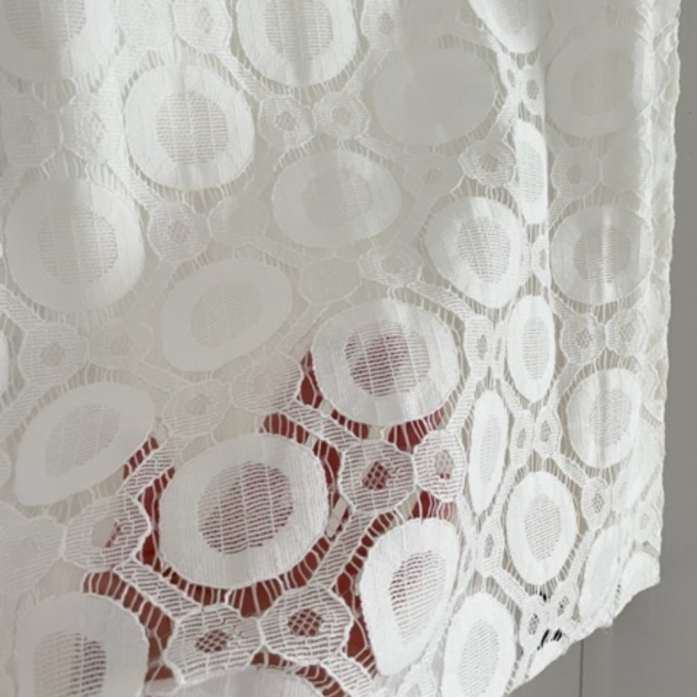 Trina Turk White Lace Shift Dress